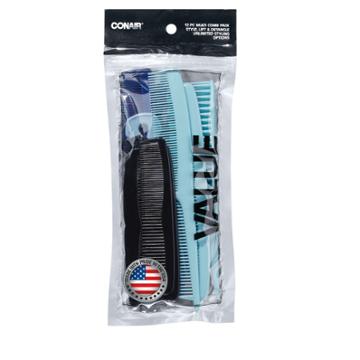 Conair Multipack Combs Made In Usa - 12pc,