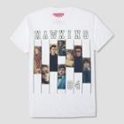 Men's Stranger Things Hawkins 84 Short Sleeve T-shirt- Origami White