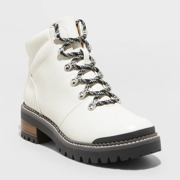 Women's Kira Lace-up Hiker Boots - Universal Thread Bone