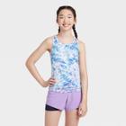 Girls' Racerback Tank Top - All In Motion Aqua Xs, Girl's, Blue