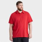 Men's Big & Tall Short Sleeve Polo Shirt - All In Motion Red Xxxl