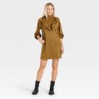 Women's Long Sleeve Sheath Dress - Who What Wear Brown