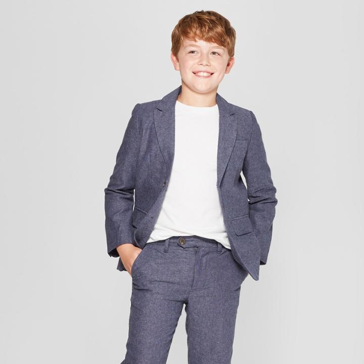 Boys' Long Sleeve Blazer - Cat & Jack Gray
