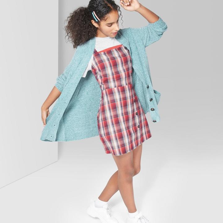 Women's Oversized Chenille Button-front Cardigan - Wild Fable Blue