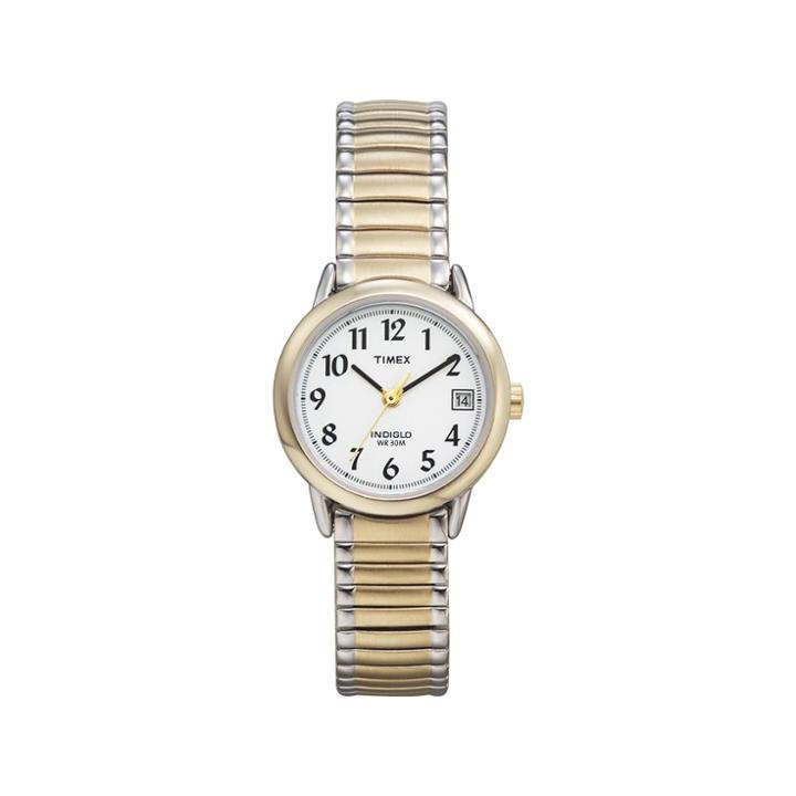 Women's Timex Easy Reader Expansion Band Watch - Two Tone T2h381jt, White