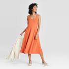 Women's Sleeveless Ballet Dress - A New Day Orange