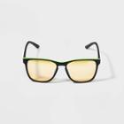 Kids' Gaming Blue Light Square Glasses - Cat & Jack Black