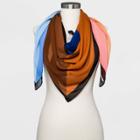 Women's Color Block Oversize Square Scarf - A New Day