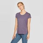 Women's Short Sleeve Pindot T-shirt - C9 Champion Purple Heather