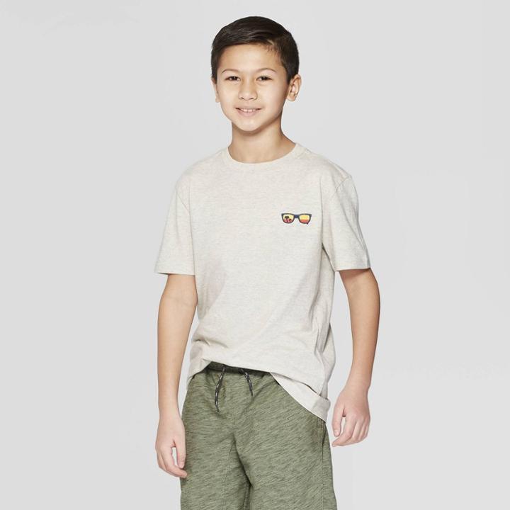 Boys' Sunglasses Short Sleeve Graphic T-shirt - Cat & Jack Gray