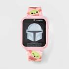 Girls' Star Wars: The Mandalorian Grogu Interactive Smart Watch - Peach, Pink