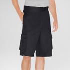 Dickies Men's Big & Tall Loose Fit Twill 13 Cargo Shorts- Black