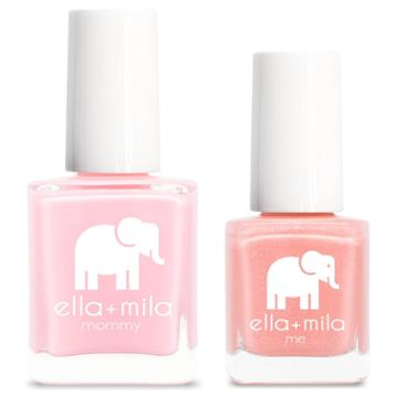 Ella+mila Mommy&me Nail Polish Set So In Love + Cotton Candy - 0.69 Fl Oz, So In
