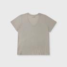 Women's Plus Size Short Sleeve V-neck T-shirt - Universal Thread Cream 2x, Women's, Size: