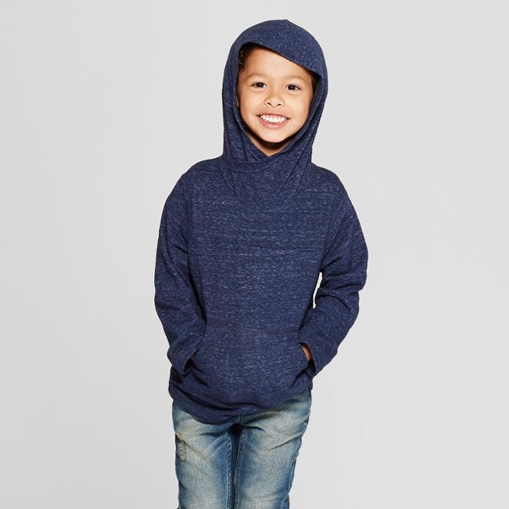 Toddler Boys' Shawl Hoodie Sweatshirt - Cat & Jack Navy