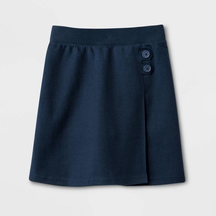 Girls' 2pk Knit Uniform Scooter - Cat & Jack Navy (blue)