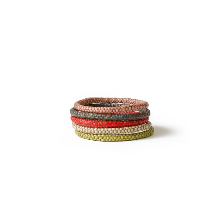 Set Of 5 Cotton Jewelry Bangles - All Across Africa