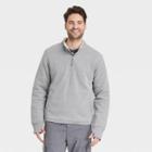 Men's Standard Fit Open Neck Sweatshirt - Goodfellow & Co Gray