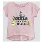 Toddler Girls' Disney Princess Short Sleeve T-shirt - Pink