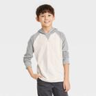 Boys' Solid Hooded Thermal Shirt - Cat & Jack Gray