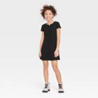 Girls' Henley Skater Knit Dress - Art Class Black