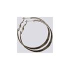 Distributed By Target Silver Plated Big Clutchless Flat Hoop Earrings -