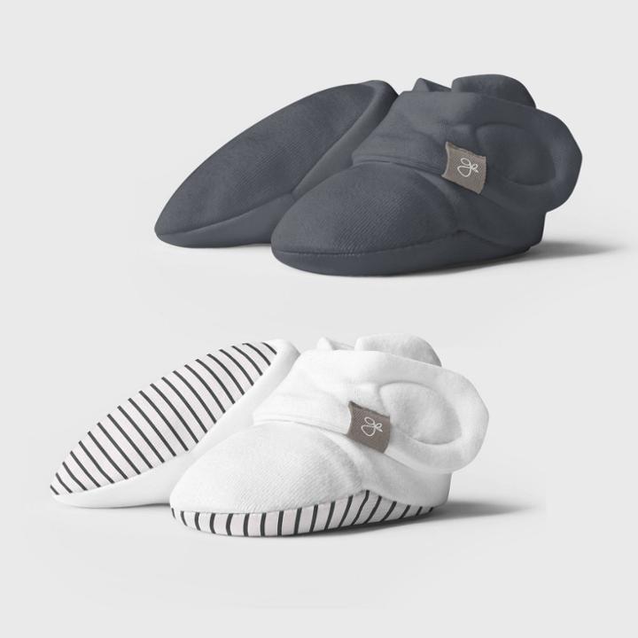 Goumikids Goumi Baby 2pk Striped Boots - Gray