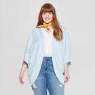 Women's Plus Size Kimono - Universal Thread Blue