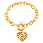 Target Elya Heart Charm Bracelet - Gold, Women's