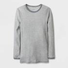 Men's Relaxed Fit Long Sleeve Thermal Underwear Shirt - Goodfellow & Co Gray