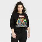 Women's Marvel Plus Size Graphic Sweatshirt - Black