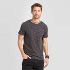 Men's Standard Fit Short Sleeve Novelty Crew Neck T-shirt - Goodfellow & Co Black S, Men's,