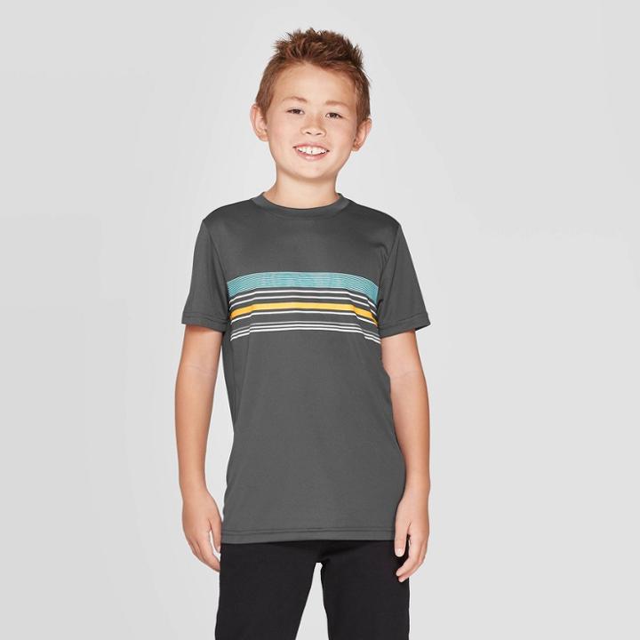Petiteboys' Short Sleeve Athletic Graphic T-shirt - Cat & Jack Gray