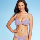 Juniors' Textured Front Knot Bikini Top - Xhilaration Red D/dd Cup