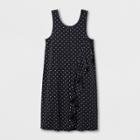 Girls' Sleeveless Polka Dot Knit Dress - Cat & Jack Gray/white