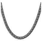 Men's Crucible Stainless Steel Antiqued Cuban Chain Necklace (9mm) -