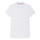French Toast Girls' Short Sleeve Knit Active Uniform Polo Shirt - White