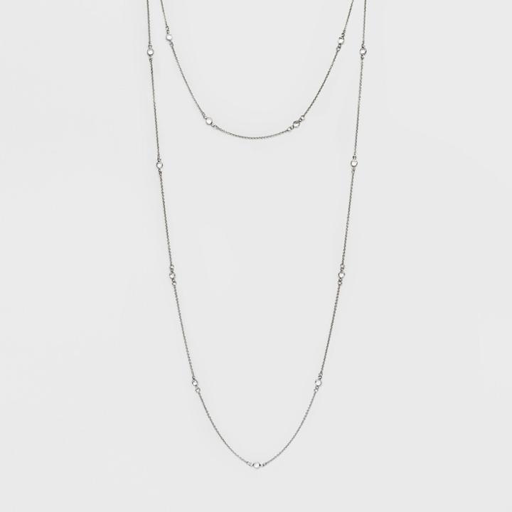 Choker And Long Layered With Crystal Stone Necklace - A New Day
