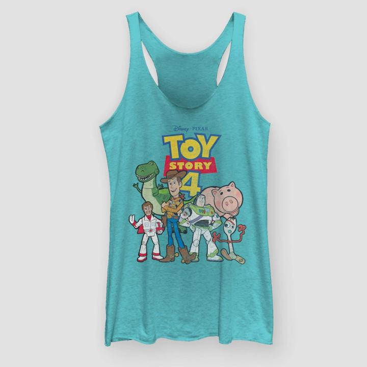 Women's Toy Story Tank Top (juniors') - Tahiti Blue