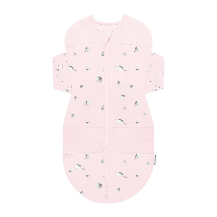 Happiest Baby Snoo Sack Swaddle Wrap - Pink With Planets Stars On Wings -
