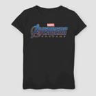 Girls' Marvel Endgame Logo Short Sleeve T-shirt - Black
