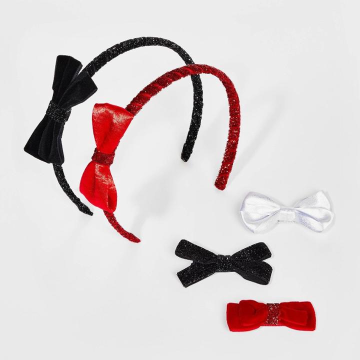 Toddler 5pk Headband & Hair Clip Set - Cat & Jack