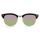 Target Women's Clubmaster Sunglasses With Purple Mirrored