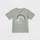 Toddler Boys' 'do Good' Short Sleeve T-shirt - Art Class Olive Green