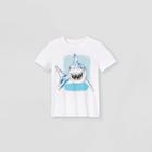 Boys' Short Sleeve Smiling Shark Graphic T-shirt - Cat & Jack White