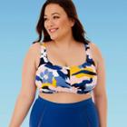 Women's Plus Size Slimming Control Twist Front Bikini Top - Beach Betty By Miracle Brands 1x, Women's, Size: 1xl,