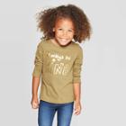 Toddler Girls' Long Sleeve 'kind' Graphic T-shirt - Cat & Jack Green
