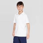 Petiteboys' Short Sleeve Interlock Uniform Polo Shirt - Cat & Jack White