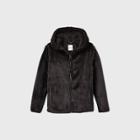 Boys' Full Zip Sherpa Hooded Sweatshirt - Cat & Jack Black