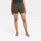 Women's Mid-rise Knit Shorts 5 - All In Motion Olive Green